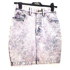 Studebaker vintage acid wash skirt